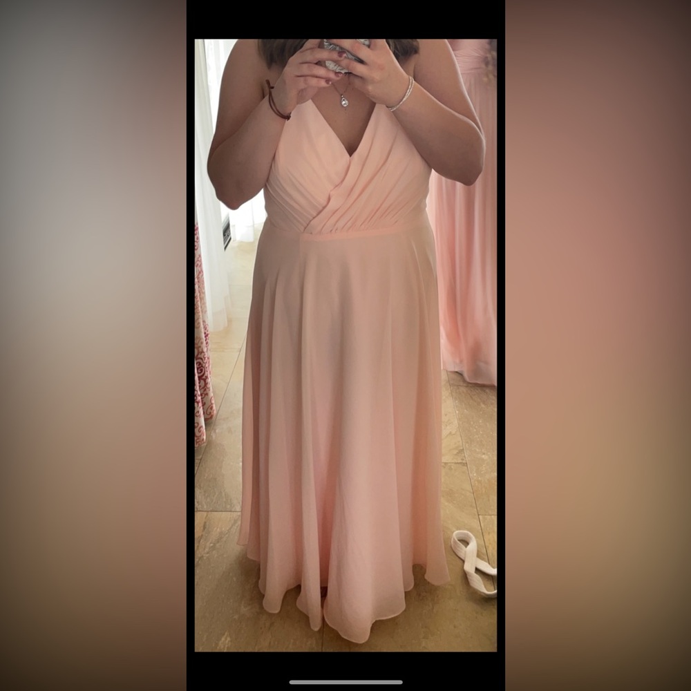 DB Studios (Celebrate) from David’s Bridal, Size 16, altered length (5’1-5’2ft)